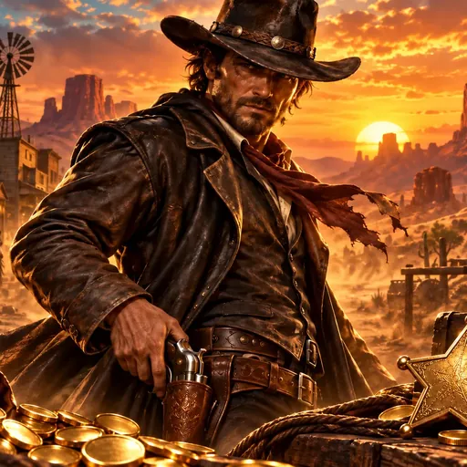 Dead or Alive cover art in a wild west outlaw setting