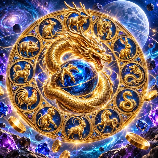 12 Zodiacs pokie cover art