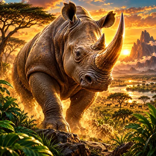 Great Rhino pokie cover art